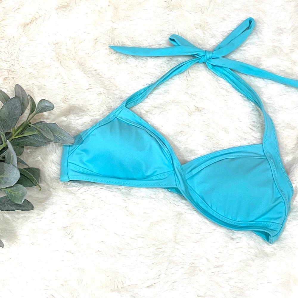 Victoria Secret Pink  Turquoise Bikini Top Medium